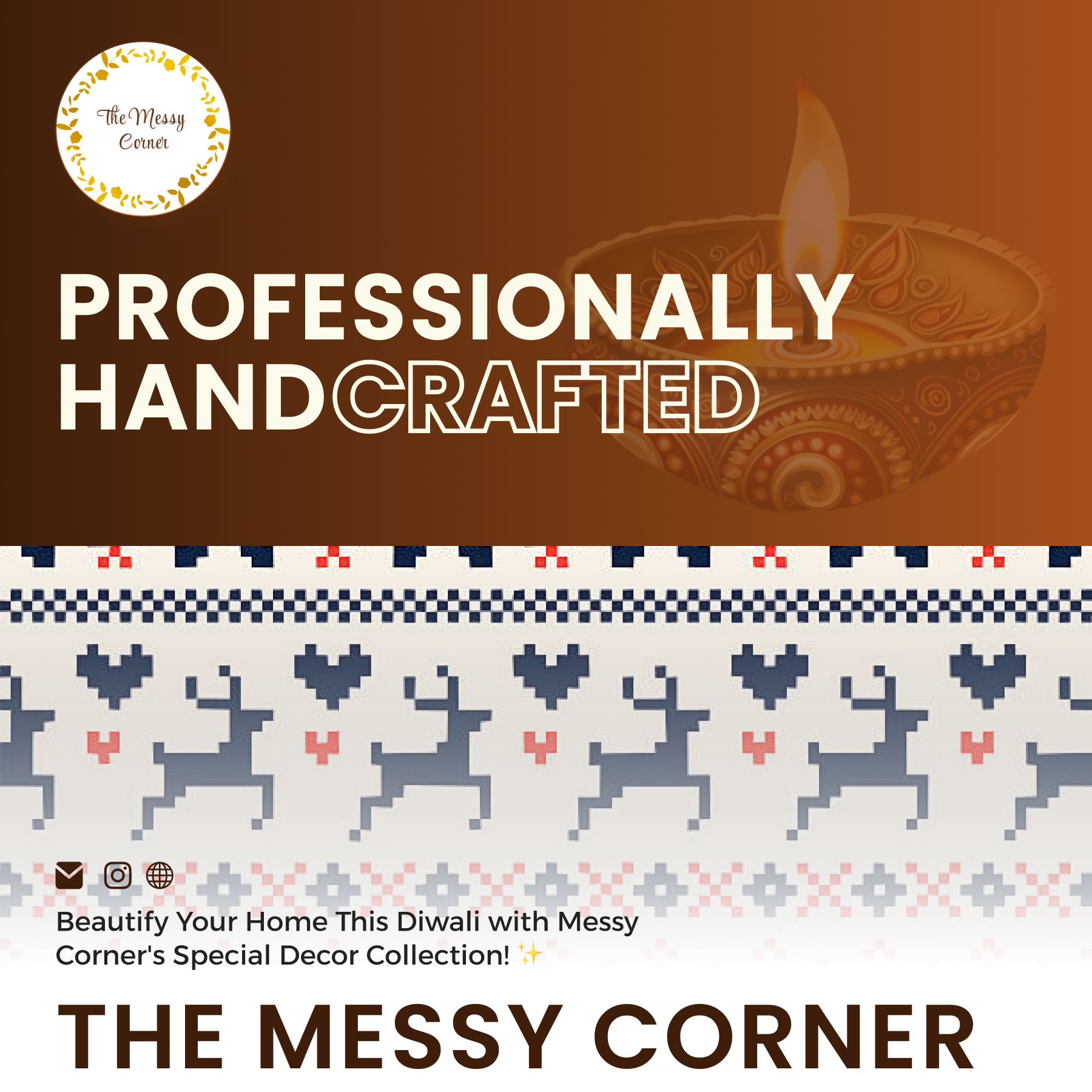 social media post for the messy corner